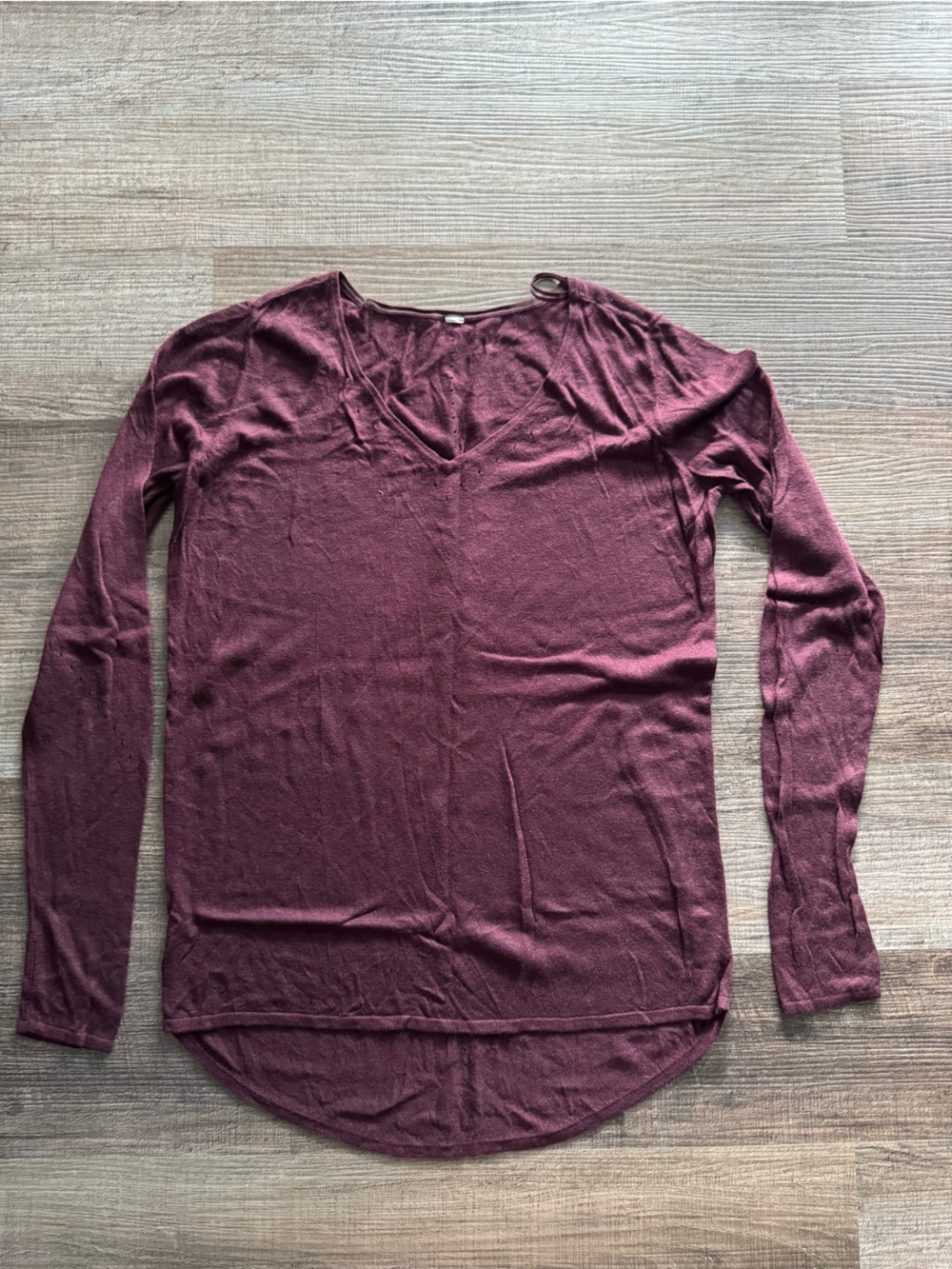 lululemon athletica Long Sleeve Top in Deep Burgundy
